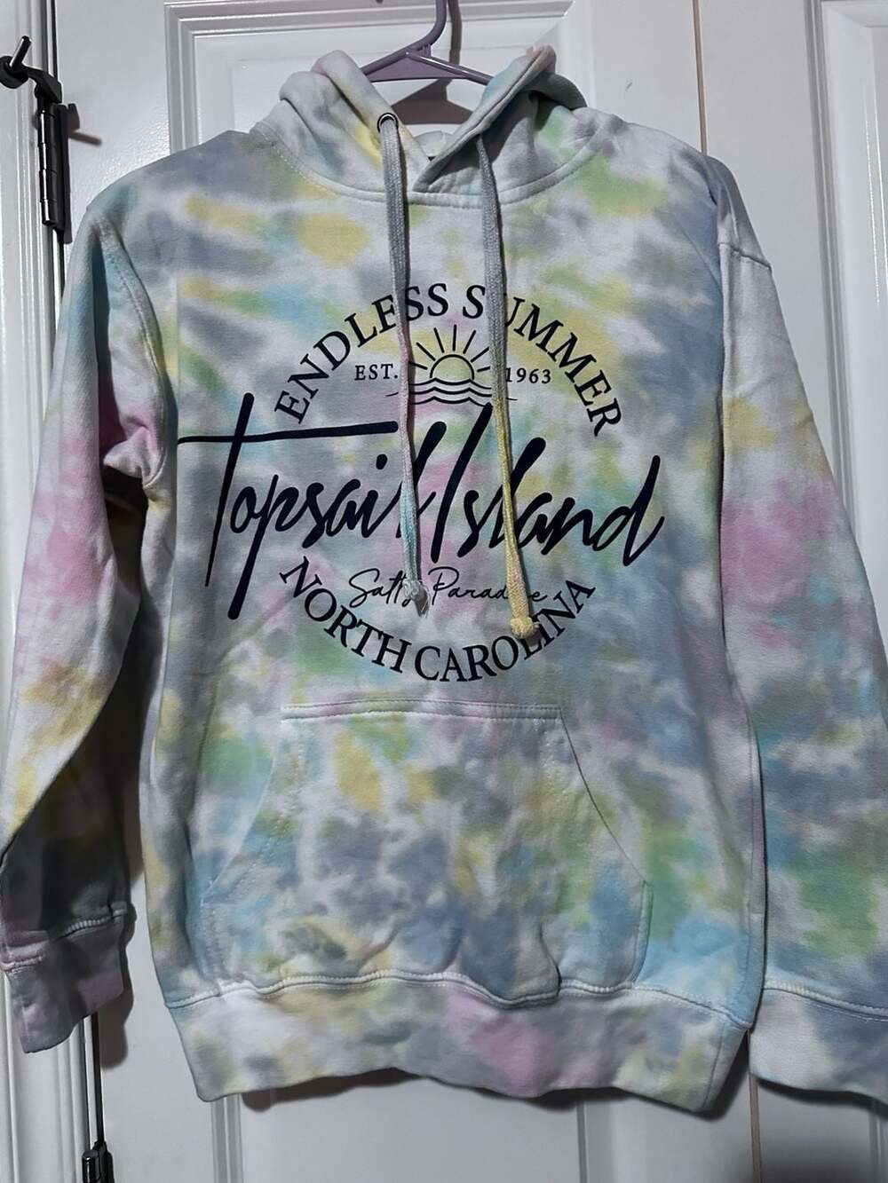 Salty Wave Collection Endless Summer Topsail Island North Carolina TieDye Hoodie